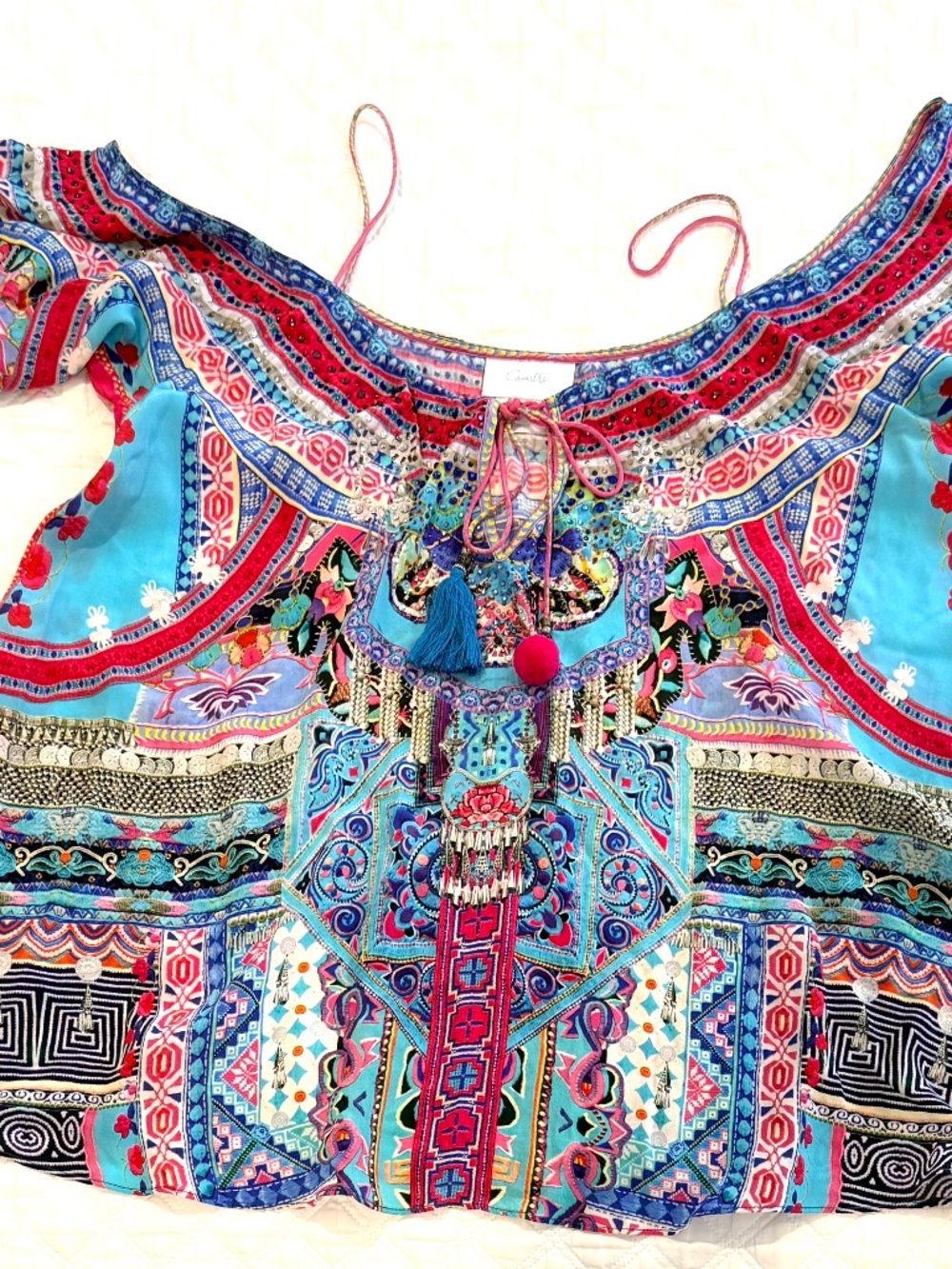 Camilla Drop Shoulder Blouse Size Medium